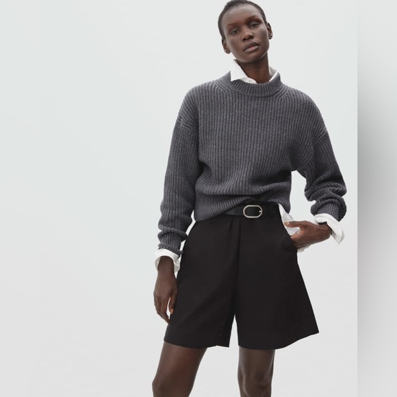 NWOT Everlane The Texture Cotton Crew - Picture 1 of 10